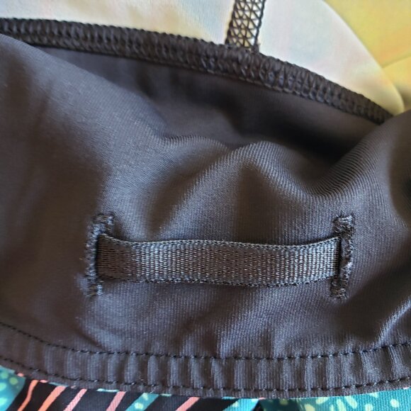 Lululemon High Times Leggings in Palm Lace Tofino Teal Multi Size 8 Athletic - Picture 8 of 11